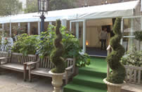 Decoration and bespoke exteriors to our Marquee structures